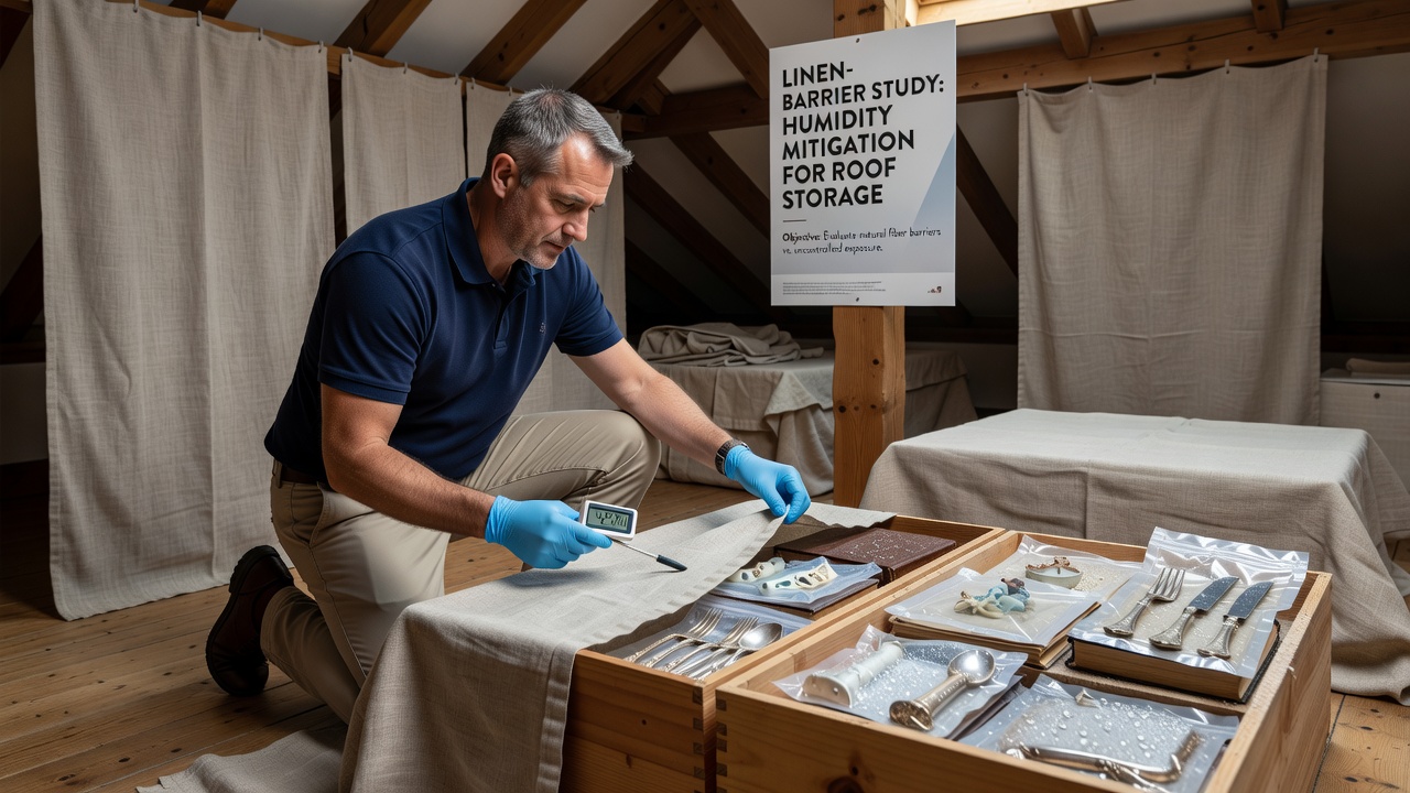 Examining Linen-Based Barriers for Reducing Humidity Effects on Stored Valuables in Roof Spaces